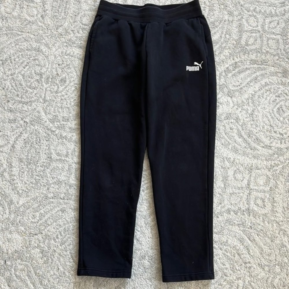 womans Black Jogging Pants Puma Size Small